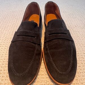 Paul Green Black Suede Loafers